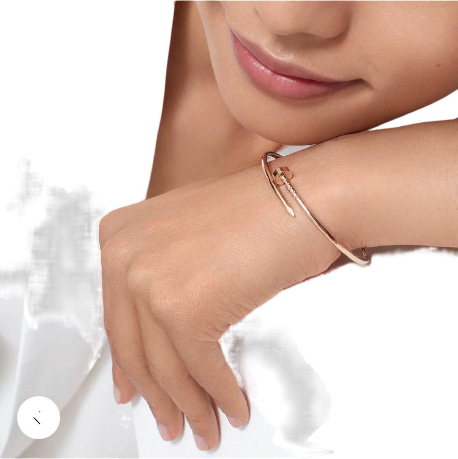 BRACELET CLOU PETIT MODÈLE ( VERITABLE ROSE GOLD )