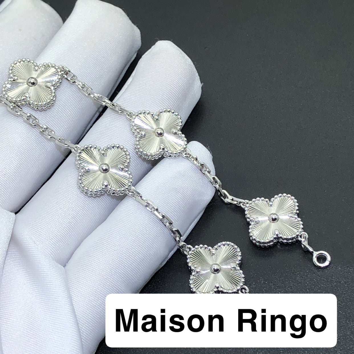 Bracelet VC Grey Wittel Or blanc plaqué 10/10
