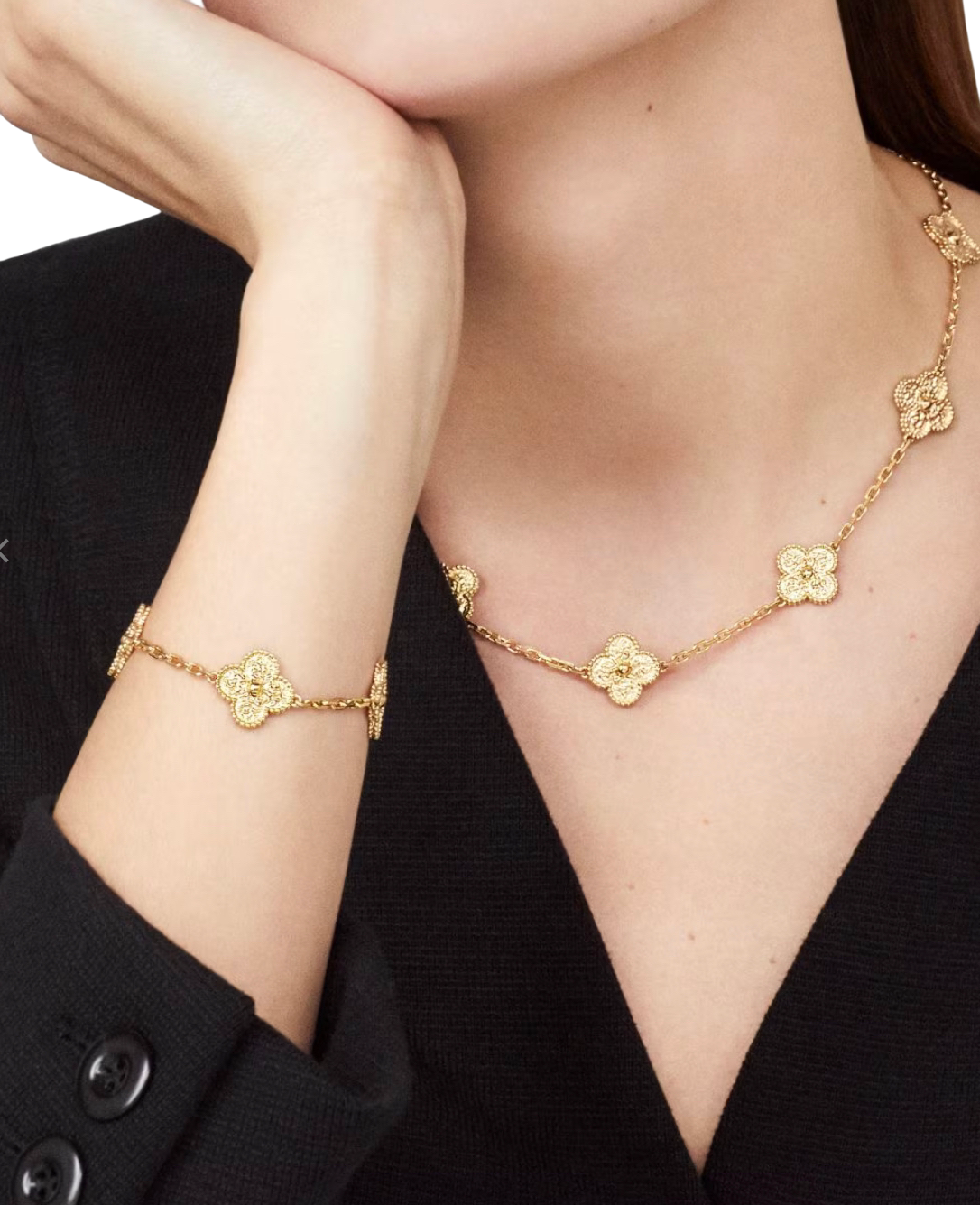 Bracelet VC Alhambra Yellow Gold 2 ( REAL GOLD )