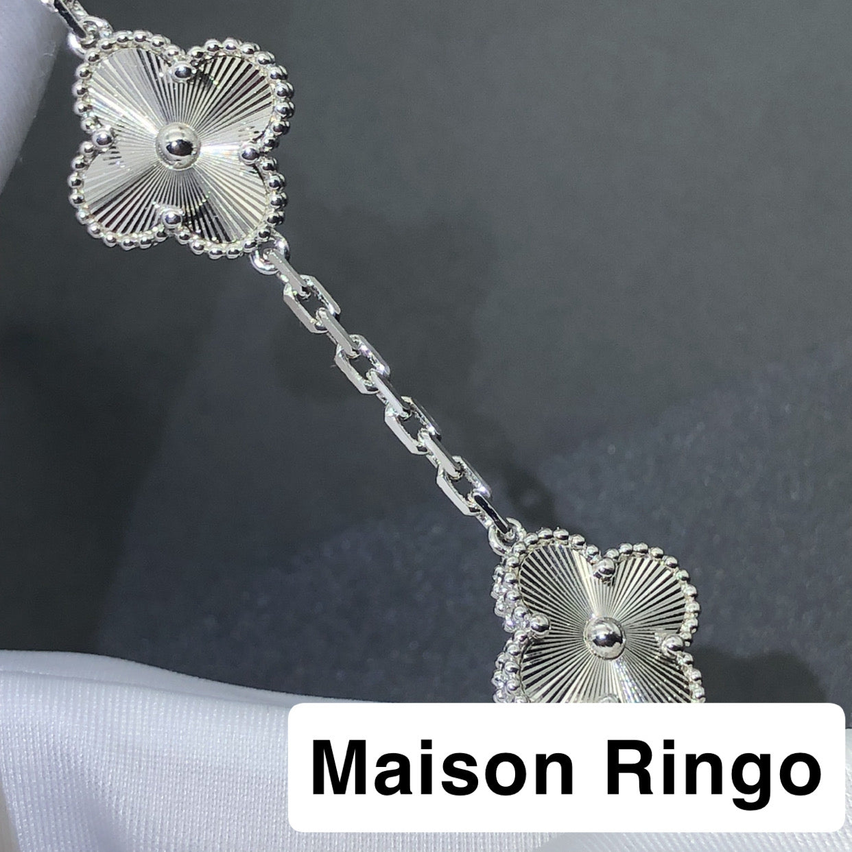 Bracelet VC Grey Wittel Or blanc plaqué 10/10