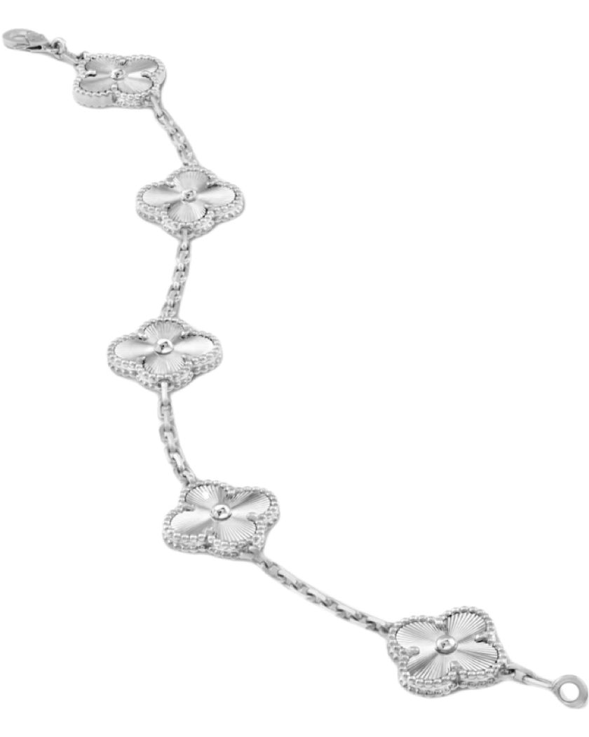 Bracelet VC Alhambra White Gold ( REAL GOLD )