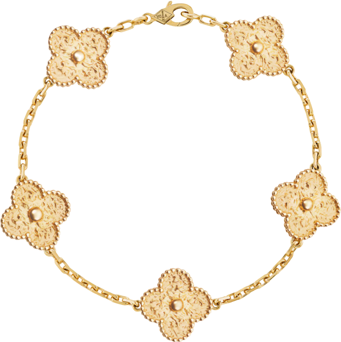Bracelet VC Alhambra Yellow Gold 2 ( REAL GOLD )