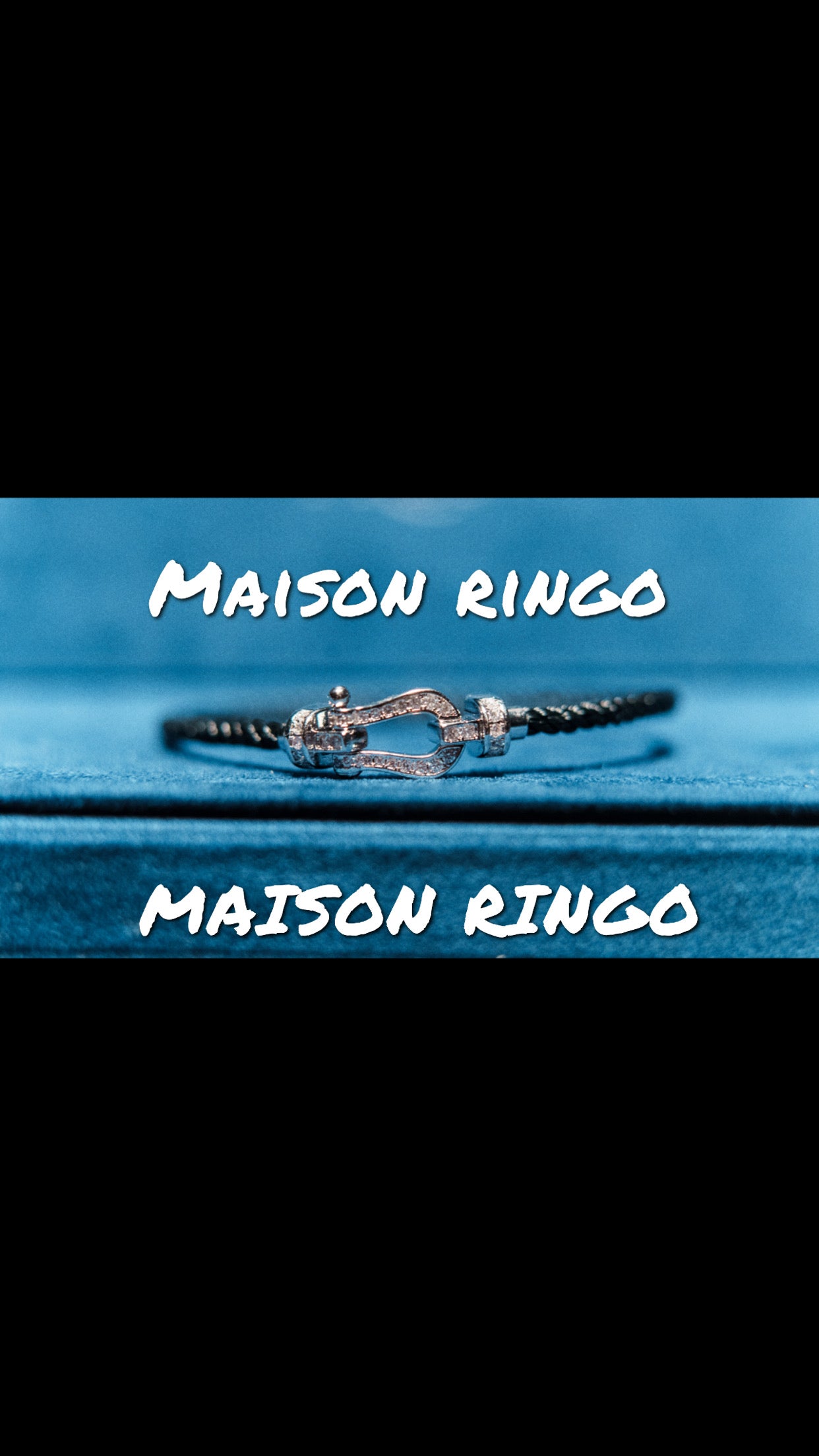 Bracelet Force ( Steel Zirconium and Black ) Moyen modèle