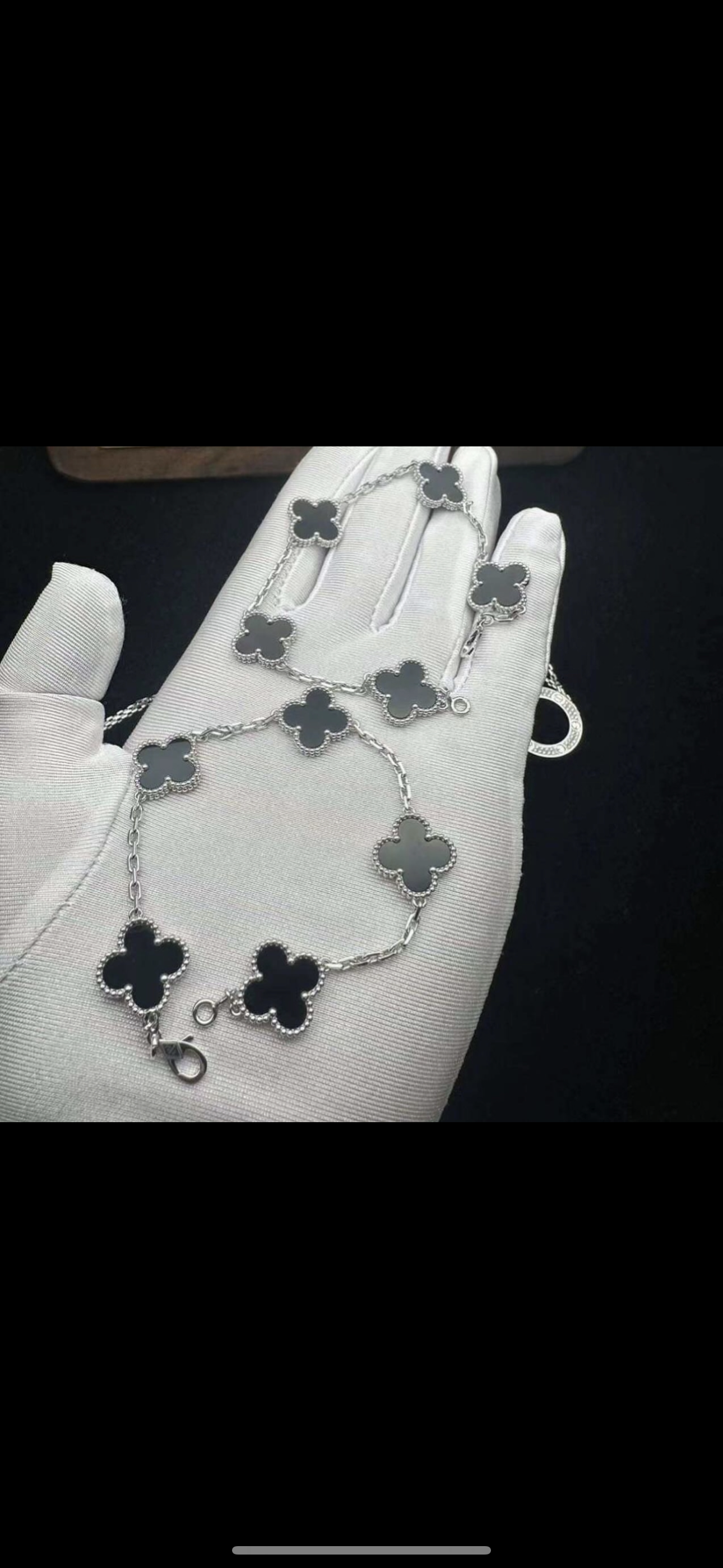 Bracelet VC Alhambra Onyx ( REAL GOLD )