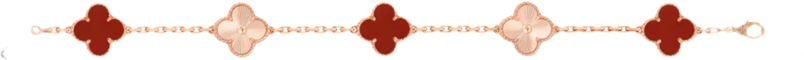 Bracelet VC Alhambra PINK GOLD CORNALINE ( REAL GOLD )