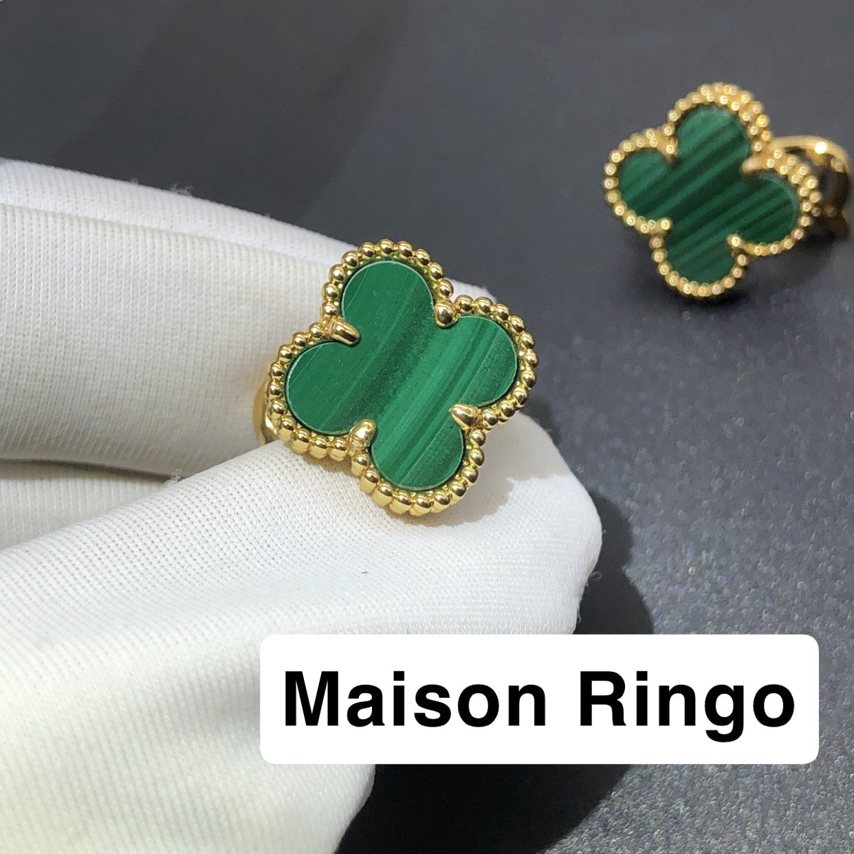 Boucle D’oreille malachite Effect 10/10