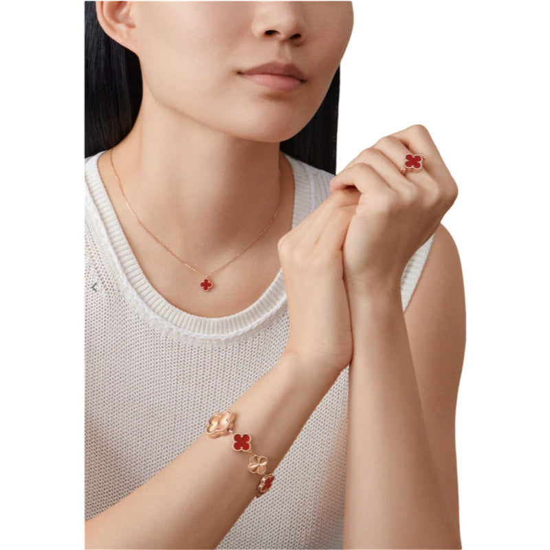 Collier VC Cornaline ( REAL GOLD )