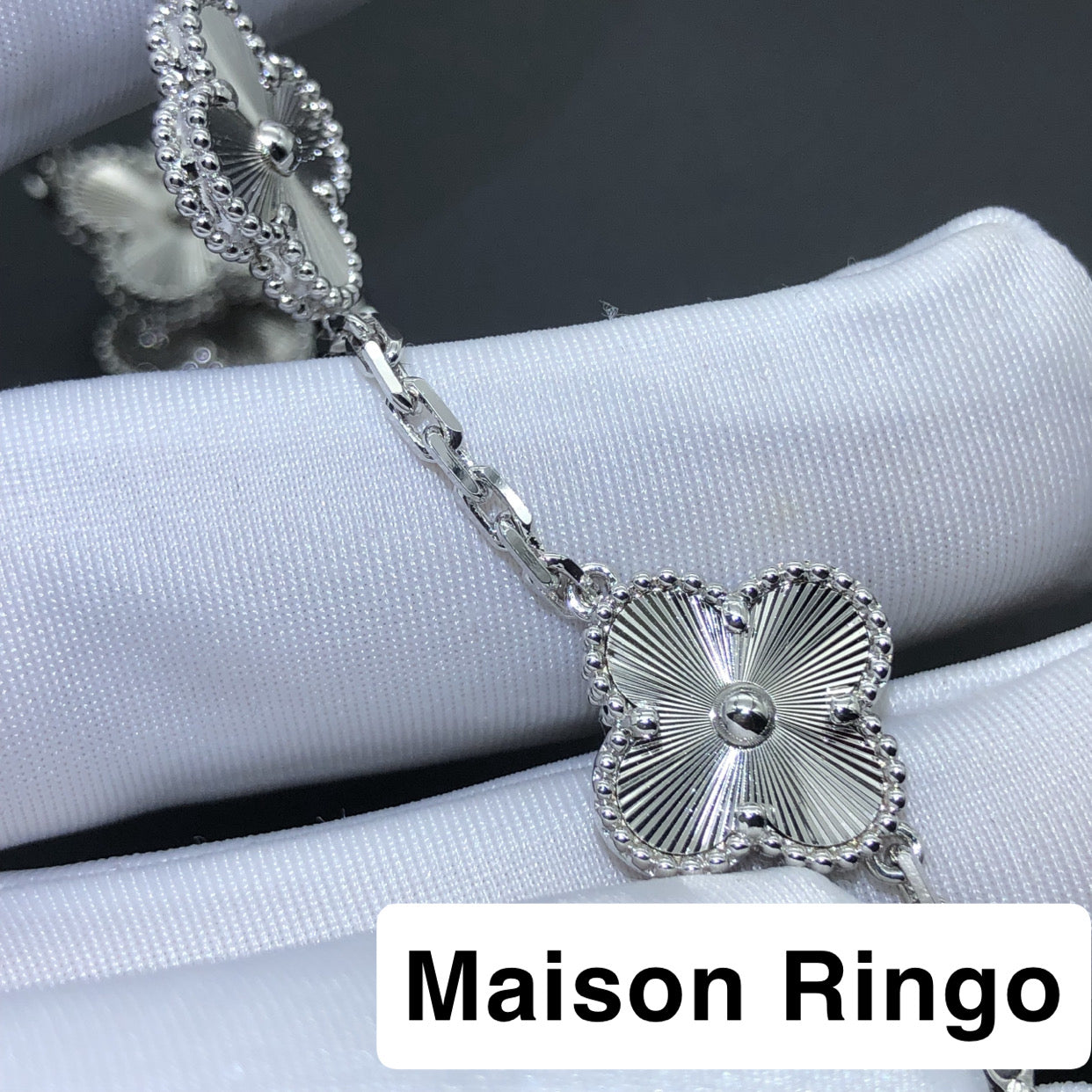 Bracelet VC Grey Wittel Or blanc plaqué 10/10