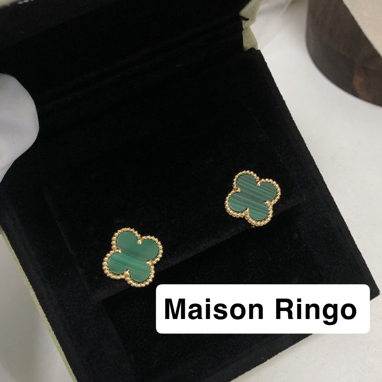 Boucle D’oreille malachite Effect 10/10