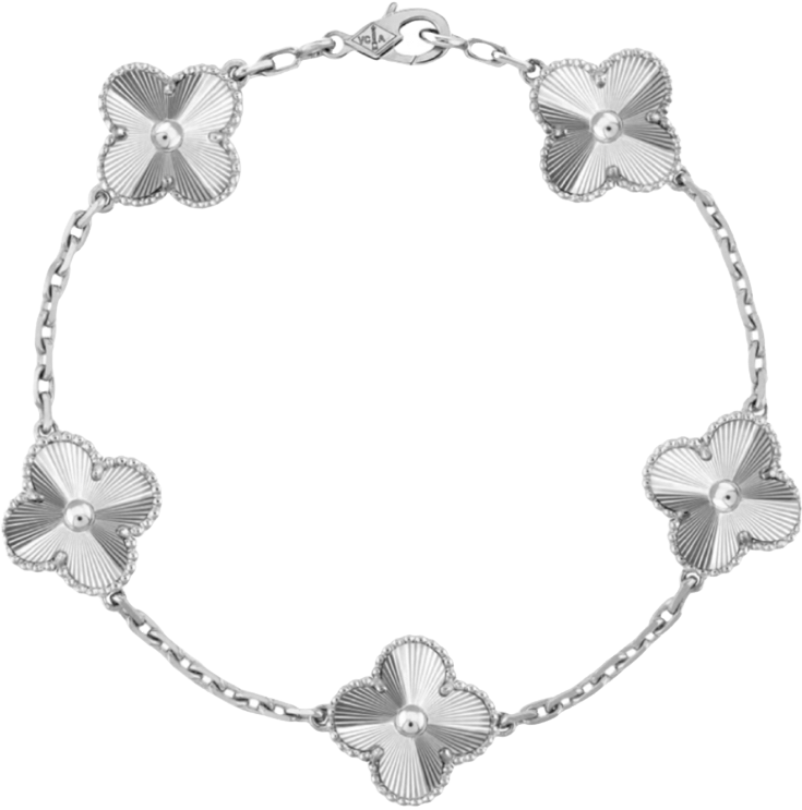 Bracelet VC Alhambra White Gold ( REAL GOLD )