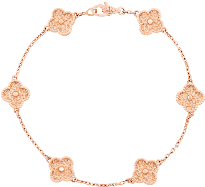 Pulsera VC Alhambra 6 Motivos Dulces (ORO REAL)