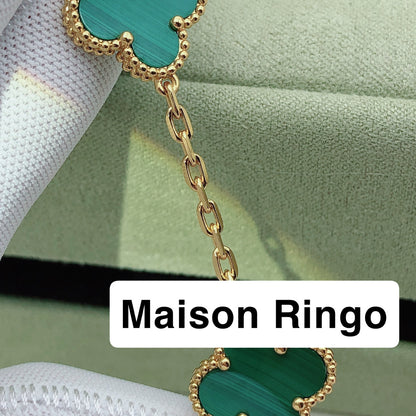 Bracelet VC  Malachite effect Gold plaqué 10/10