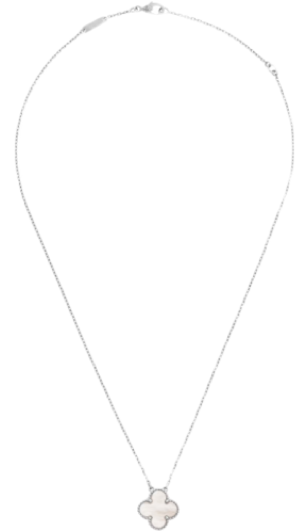 VC White Mother-of-Pearl Necklace (REAL GOLD)