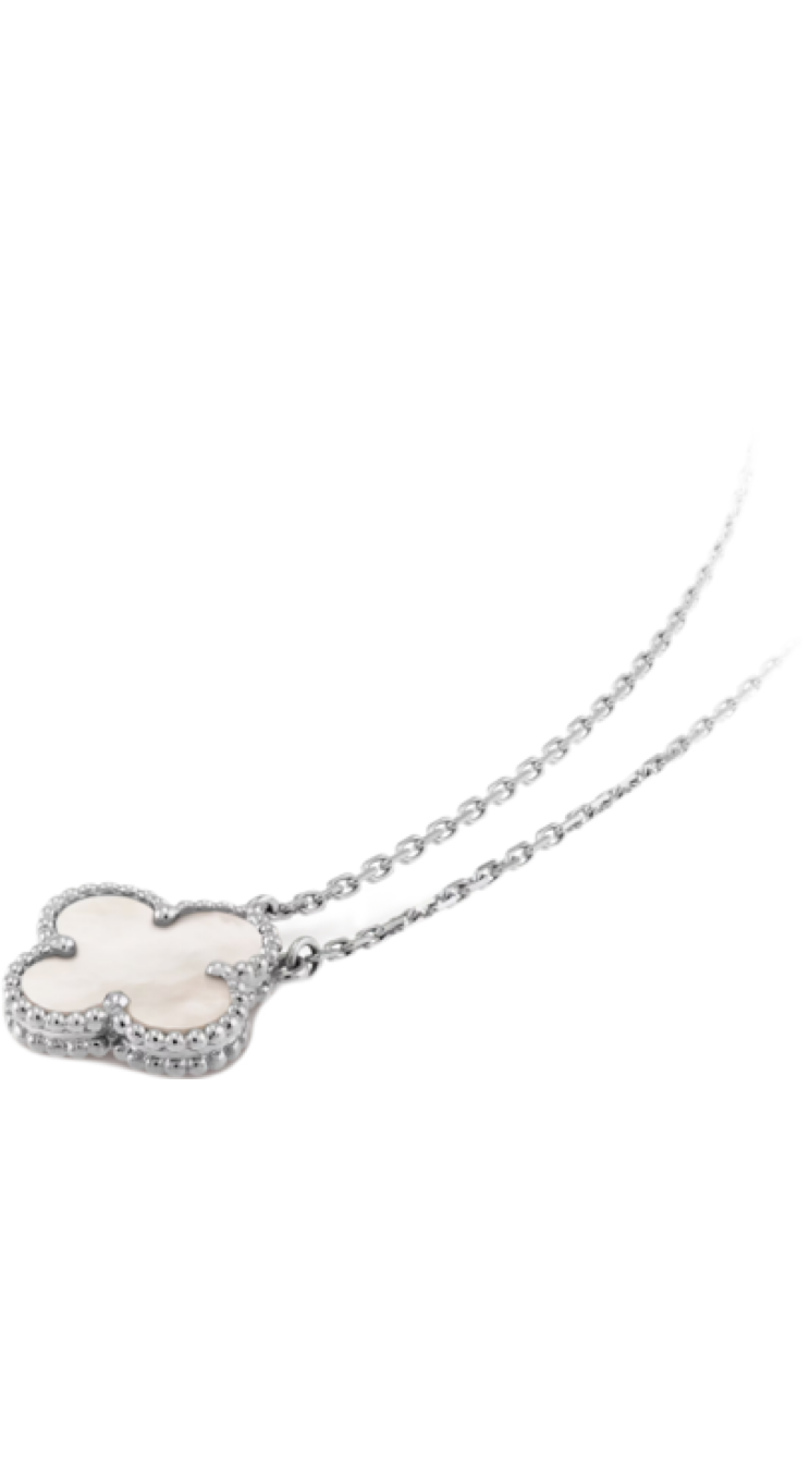 VC White Mother-of-Pearl Necklace (REAL GOLD)