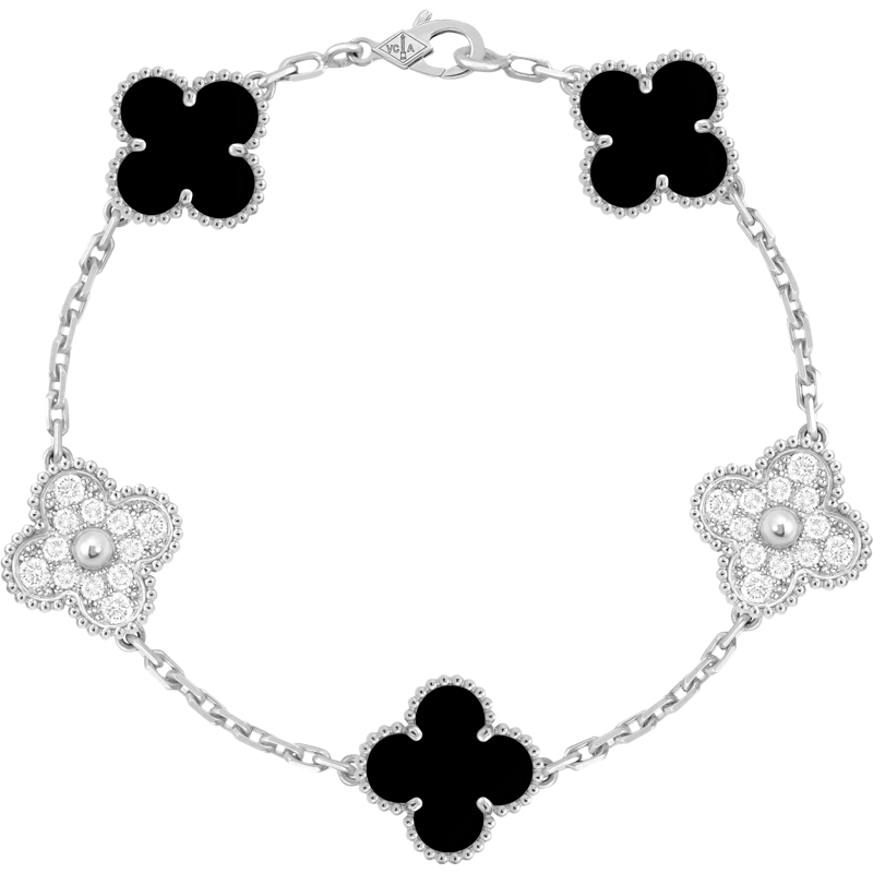 Bracelet VC  onyx & Diamants effect  10/10