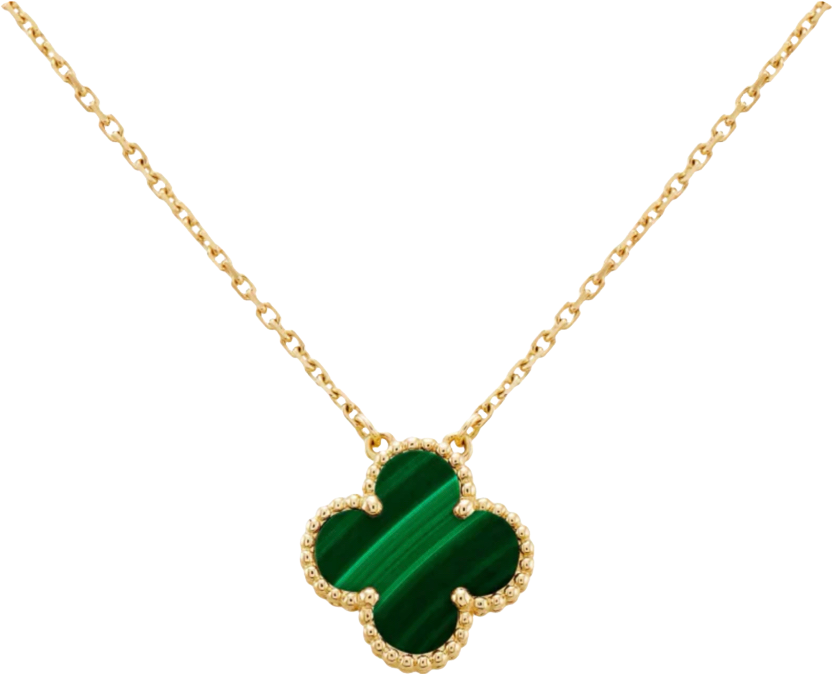VC Malachite Necklace (REAL GOLD)