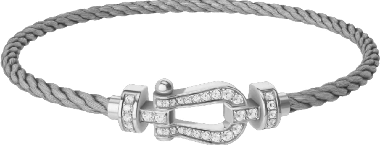 Force Bracelet (Steel Zirconium and Grey) Medium model