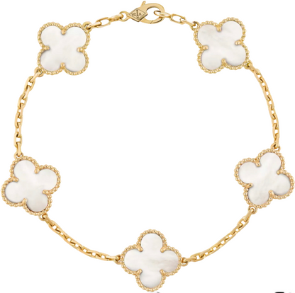 Pulsera VC Alhambra Nácar (ORO REAL)