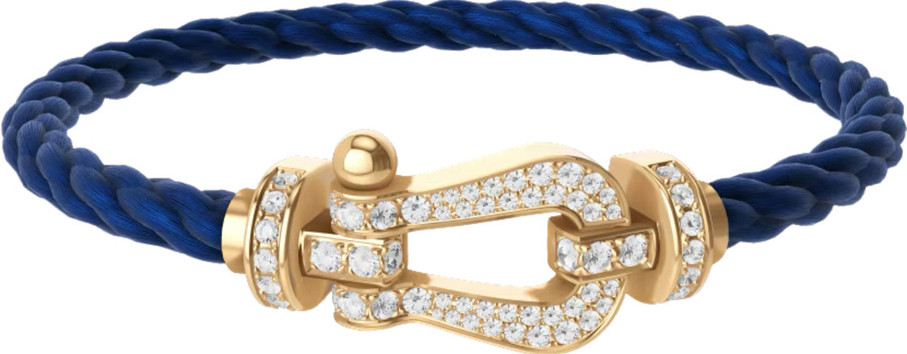 Force Blue Night and plated Gold bracelet (LARGE MODEL)