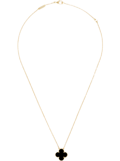 VC Onyx Necklace (REAL GOLD)