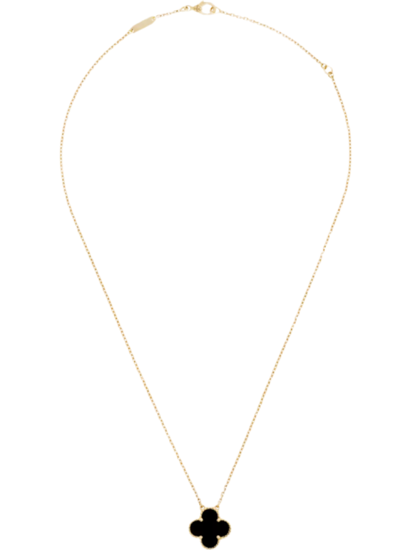 VC Onyx Necklace (REAL GOLD)
