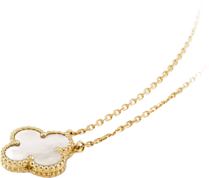 VC Mother-of-Pearl Necklace (REAL GOLD)