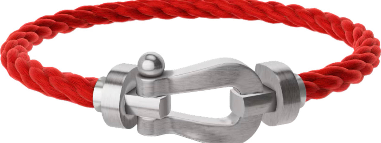 Force Bracelet (Steel and Red) Large model