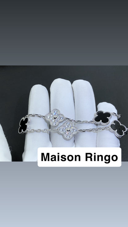 Bracelet VC  onyx & Diamants effect  10/10