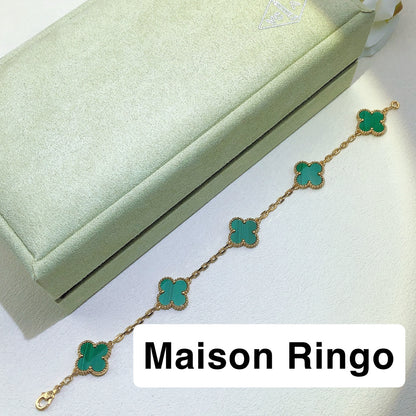 Bracelet VC  Malachite effect Gold plaqué 10/10