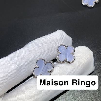 Boucle D’oreille Calcédoine 10/10