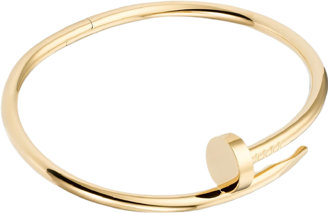 BRACELET CLOU ( VERITABLE OR JAUNE ) 3.5 mm