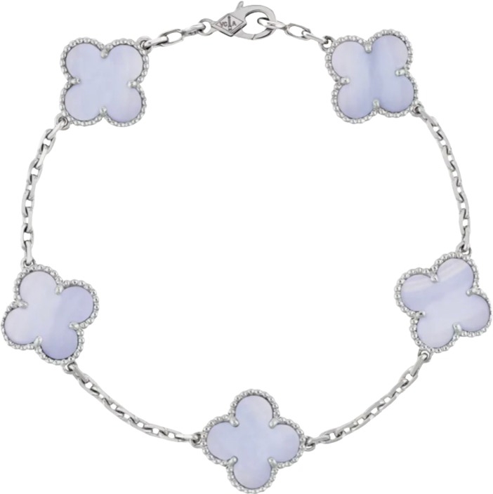 Pulsera VC Alhambra Calcedonia (ORO REAL)